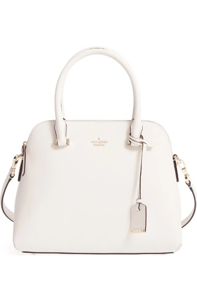 Kate Spade Cameron Street Maise Leather Satchel - Ivory In Cement