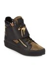 GIUSEPPE ZANOTTI Leather Metallic Nailheads High-Top Sneakers,0400095166426