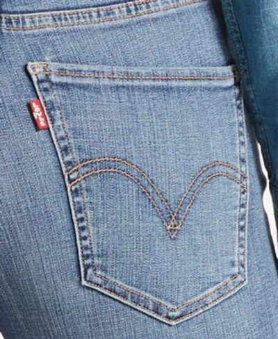 Shop Levi's Levi&#039;s® Mile High High-rise Slim Cropped Jeans In Indigo Splash