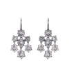 BOTTEGA VENETA CUBIC ZIRCONIA STERLING SILVER EARRINGS,P00267499-1