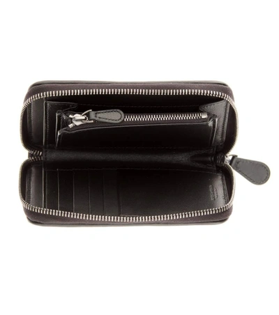 Shop Bottega Veneta Intrecciato Leather Wallet In Black
