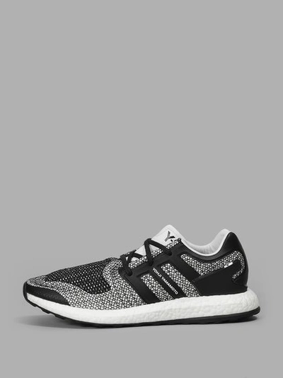 Y-3 Men's Black And White Pure Boost