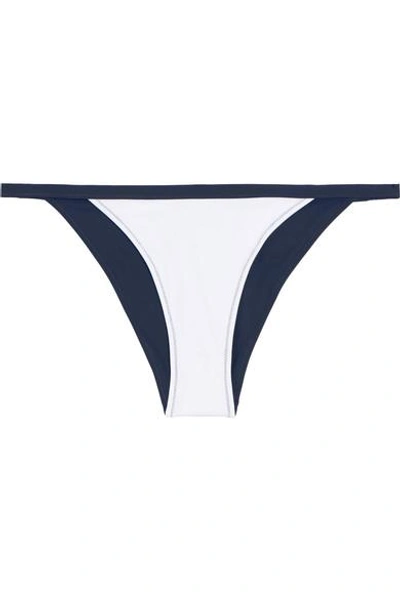 Shop Heidi Klein Bb Reversible Two-tone Bikini Briefs In White