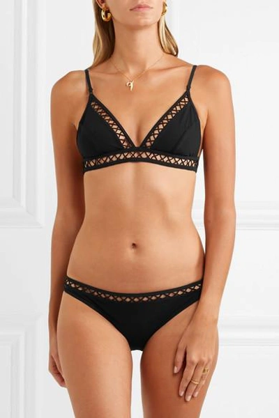 Shop Zimmermann Paradiso Lattice-trimmed Triangle Bikini