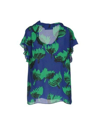 Shop Boutique Moschino Blouse In Blue