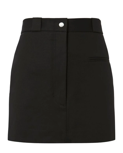 Helmut Lang Cotton-stretch Mini Skirt, Black