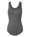 ENZA COSTA Ribbed Baseball Grey Tank,SR1590/BBALLRIB