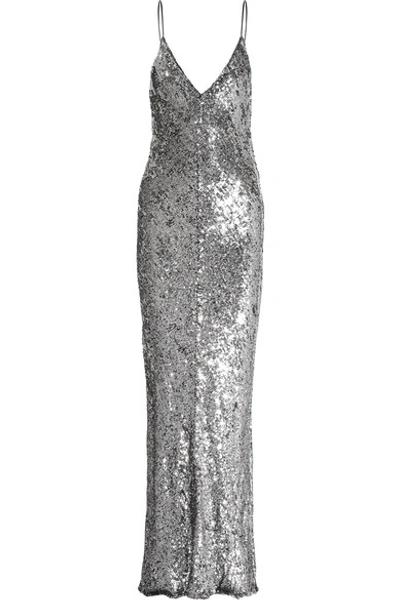 slim fit dress slacks Pink Sequin Slip Dress main image 1