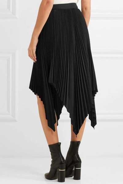 Shop Proenza Schouler Asymmetric Pleated Cloqué Skirt