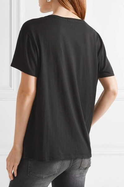 Shop R13 Kurt Boy Printed Cotton And Cashmere-blend T-shirt