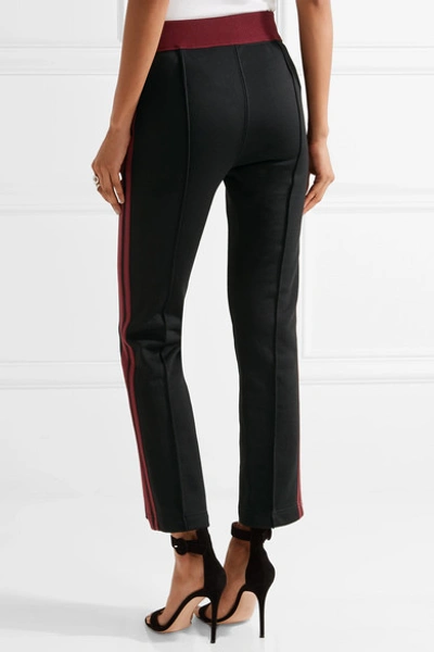 Shop Helmut Lang Striped Jersey Track Pants