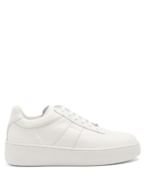 Maison Margiela Mm1 Low-top Leather Trainers In White | ModeSens