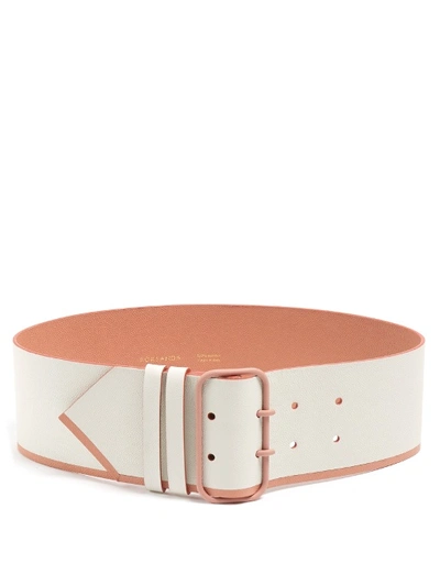 Roksanda Grained-leather Belt In White