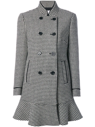 Red Valentino Flared Dogtooth Double-breasted Coat