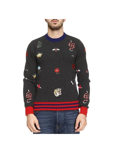 Gucci Sweater Sweater Men  In Charcoal