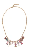 MARC JACOBS CHARMS POOLSIDE STATEMENT NECKLACE