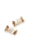 MARC JACOBS STRIPED CANDY STUD EARRINGS