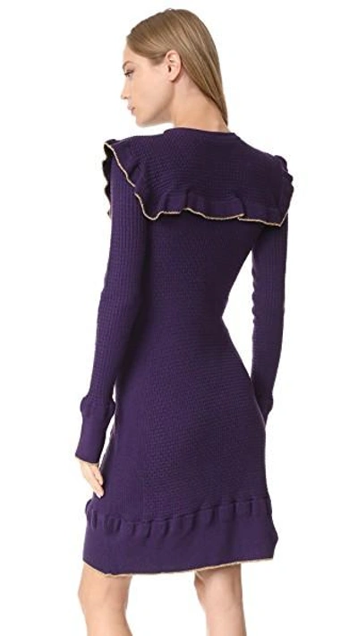 Shop Philosophy Di Lorenzo Serafini Ruffle Dress In Violet