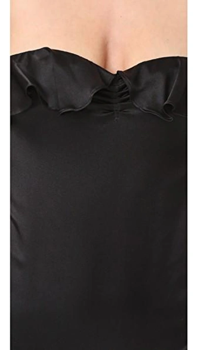 Shop For Love & Lemons Virgo Ruffle Bodysuit In Black