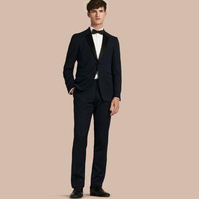 burberry navy tuxedo