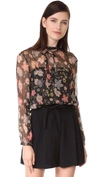 RED VALENTINO FLORAL BLOUSE