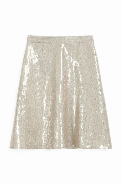Shop Oscar De La Renta A Line Sequin Skirt