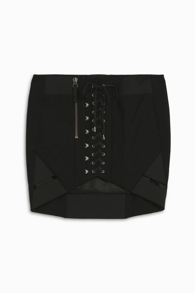 Shop Anthony Vaccarello Corset Mini Skirt