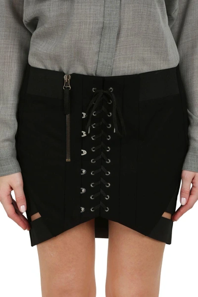 Shop Anthony Vaccarello Corset Mini Skirt