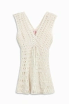 ANNA KOSTUROVA Crochet Mini Dress