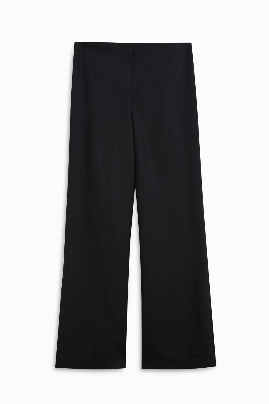 The Row Winona Wool Trousers In Llack | ModeSens