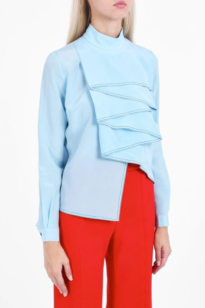 Marco De Vincenzo Long Sleeve Ruffle Blouse