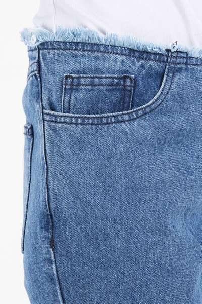 Shop Marques' Almeida Capri Flared Fringed Jeans