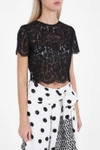 OSCAR DE LA RENTA Lace Bow Top