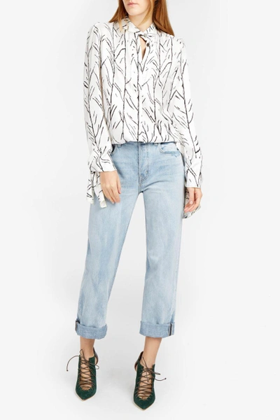 Shop Proenza Schouler Cuff-tie Blouse