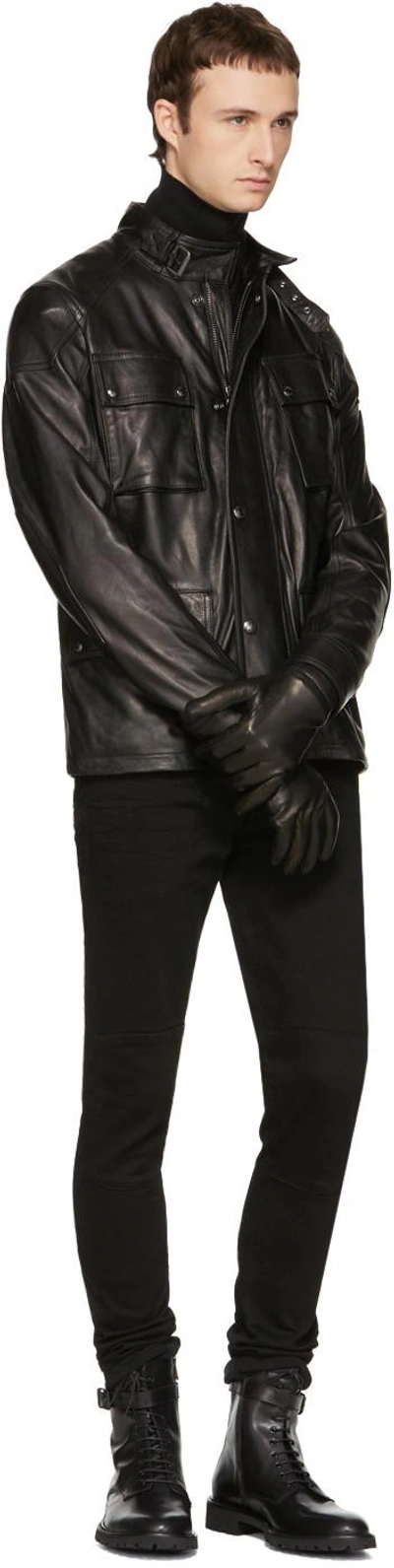 Belstaff Paddington Leather Ankle Boots In Black ModeSens