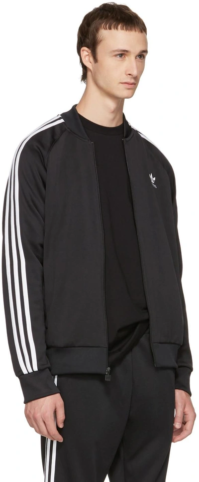 Shop Adidas Originals Black Superstar Track Jacket