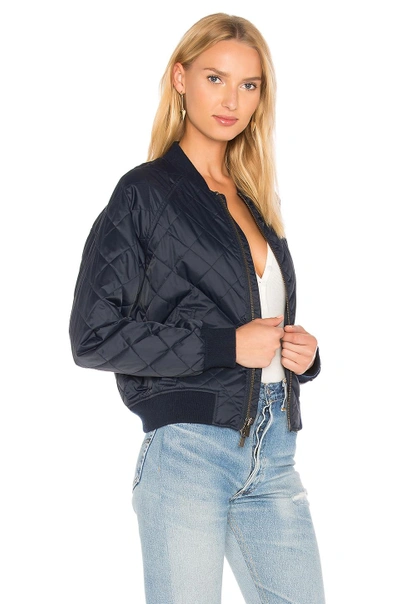 Shop Vince Quilted Bomber In Navy. In Coastal Blue