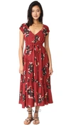 Free People All I Got Printed Maxi Dress In Red Combo
