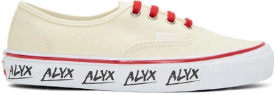 Shop Alyx Off-white Vans Edition Og Authentic Lx Sneakers