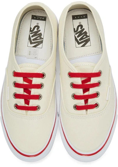 Shop Alyx Off-white Vans Edition Og Authentic Lx Sneakers