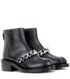 GIVENCHY CHAIN LEATHER ANKLE BOOTS,P00262534