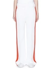 VICTORIA VICTORIA BECKHAM Contrast outseam relaxed tuxedo pants