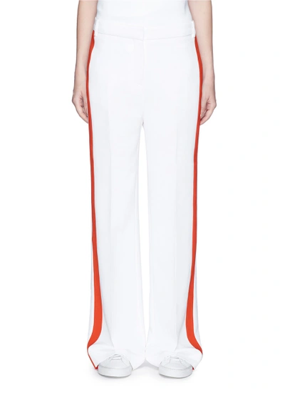 Shop Victoria Victoria Beckham Contrast Outseam Relaxed Tuxedo Pants