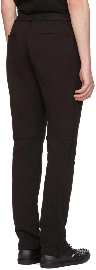Shop Versace Black Multi-zipper Lounge Pants