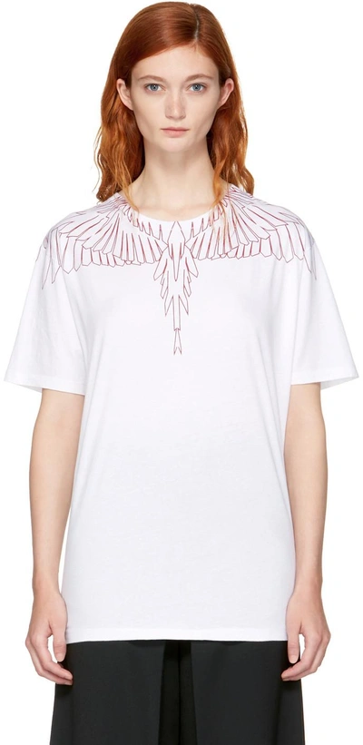 Shop Marcelo Burlon County Of Milan White Mawida T-shirt