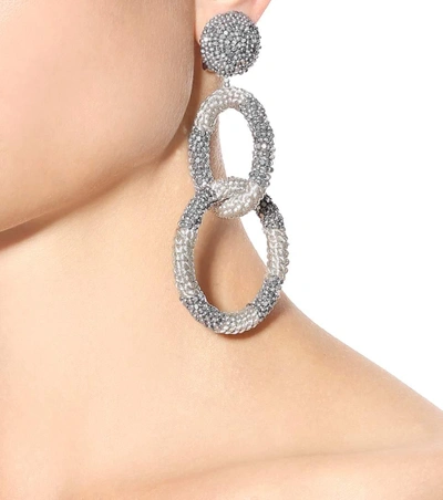 Shop Oscar De La Renta Clip-on Beaded Earrings