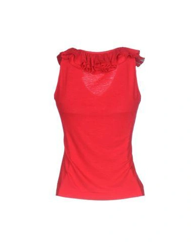 Shop Boutique Moschino Top In Red
