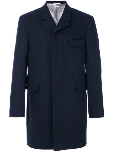 Thom Browne Flap Pockets Coat - Blue