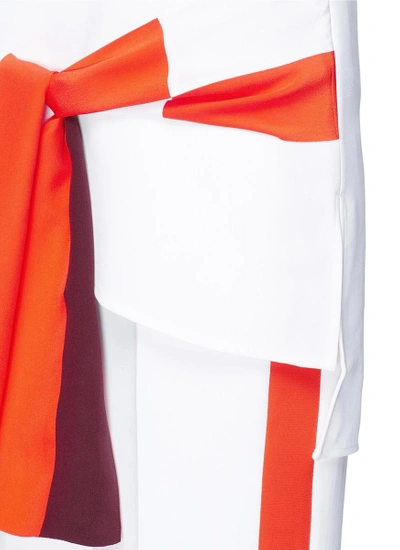 Shop Victoria Victoria Beckham Silk Waist Sash Crepe Sleeveless Top