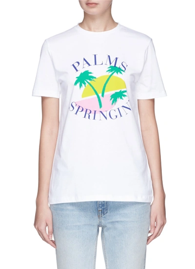 Etre Cecile 'palms Springin'' Palm Tree Print T-shirt